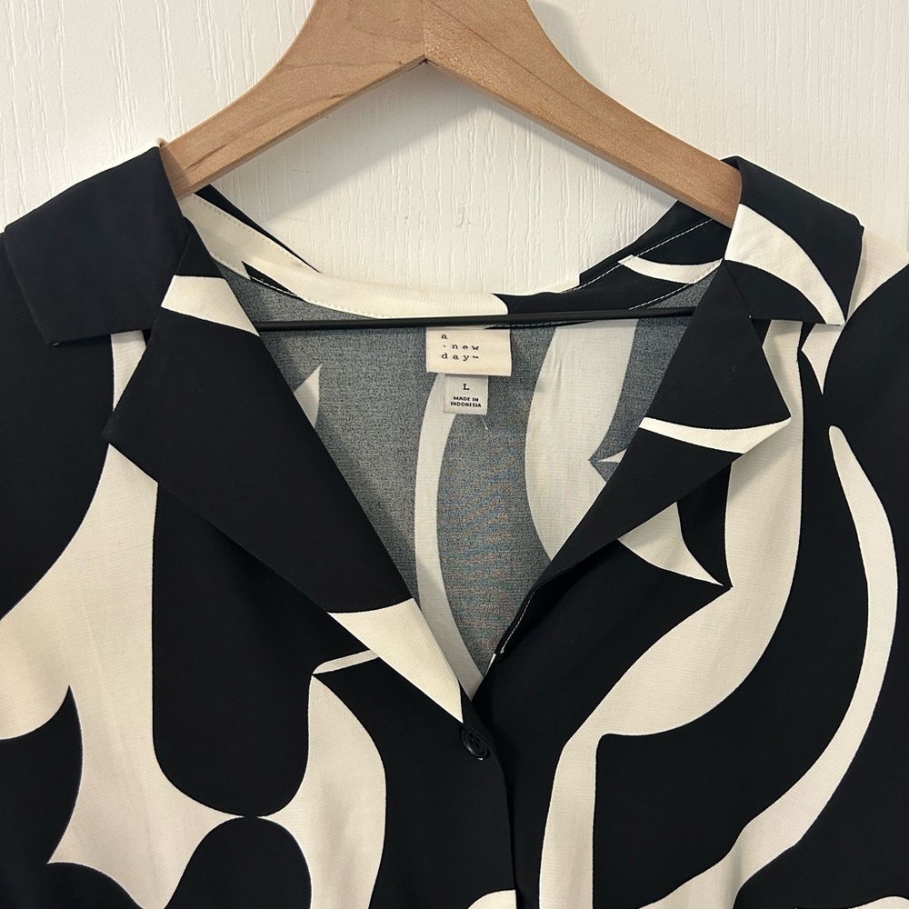 Target. Black and white top. US Size: L